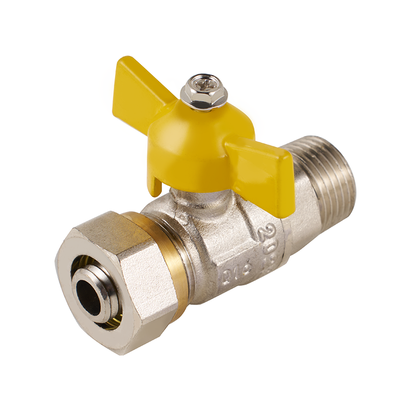Válvula de bola de ferrule pesada con mango de mariposa