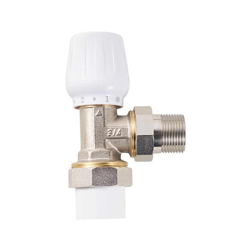 Válvula de control termostático automático de férula de ángulo de ahorro de energía