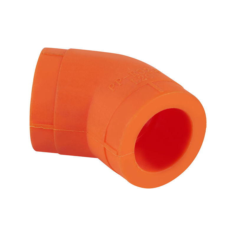 Accesorio de Tubería Decorativo Antibacterial PP-R de Codo de 45 Grados