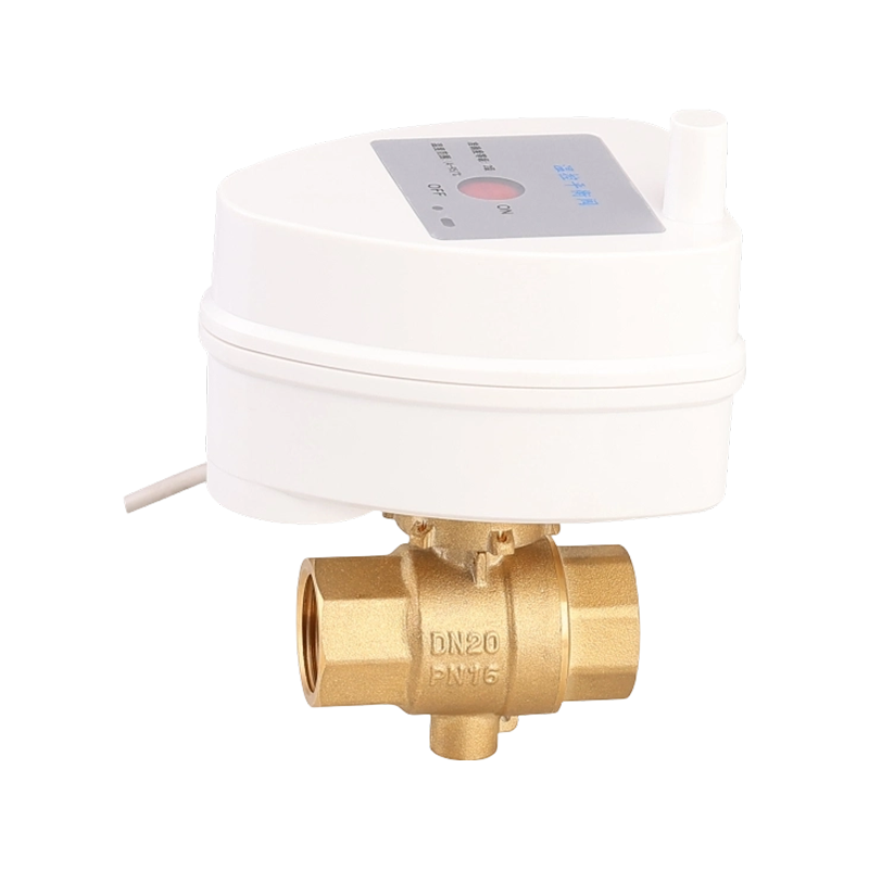 Válvula de bola eléctrica motorizada de latón de tres líneas y dos controles de 1/2 pulgada, 220V, con interruptor manual