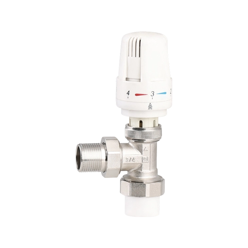 Válvula termostática del termostato del radiador termostático de latón tipo ángulo