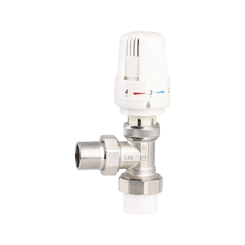 Válvula termostática del termostato del radiador termostático de latón tipo ángulo